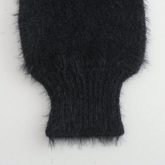 Black Casual Women's Long Sleeve V-Neck Cardigan - Picture 6 of 7